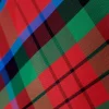 TWO TONE  TAFETTA  SCOTTISH CHECK RED    GREEN