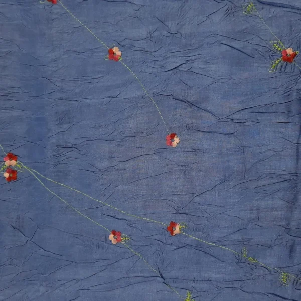 TAFETTA CRUSHED WITH EMBROIDERY DETAIL