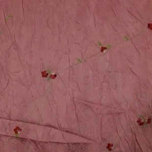 TAFETTA CRUSHED WITH EMBROIDERY DETAIL DUSTY PINK