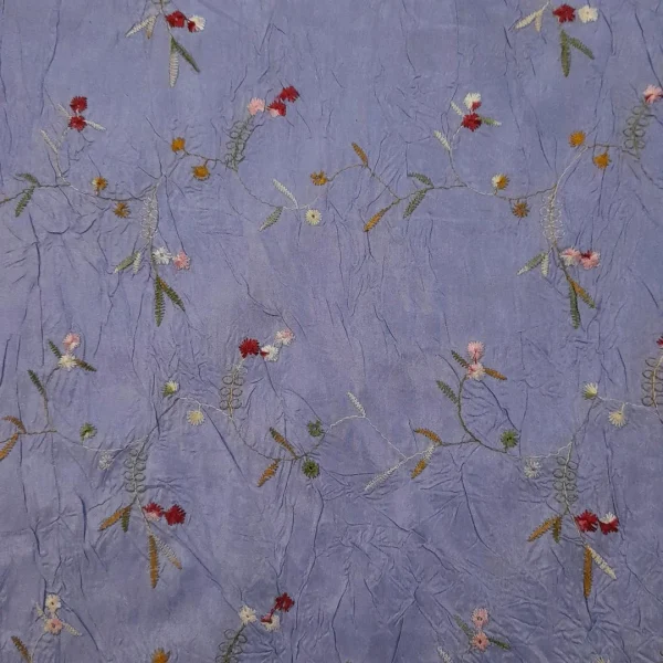 TAFETTA CRUSHED WITH EMBROIDERY DETAIL