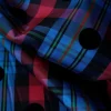 TWO TONE  TAFETTA  SCOTTISH POLKA BLUE