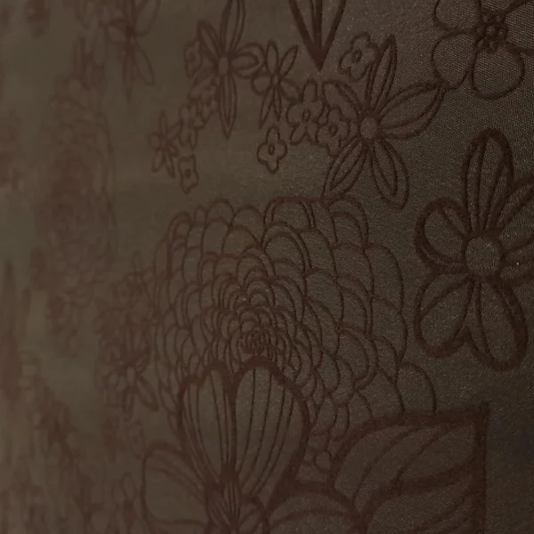 EMBOSSED TAFETTA ROSE BROWN