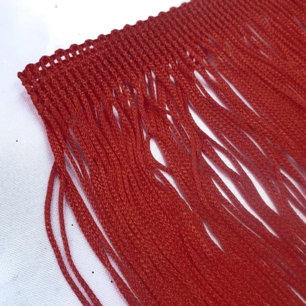 TASSLE FRINGE RED 50CM