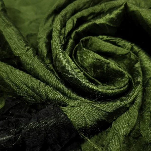 THAISILK SATIN  CRUSHED OLIVE