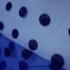 ENGLISH TULLE WITH FLOCKING DETAIL - POLKA ROYAL