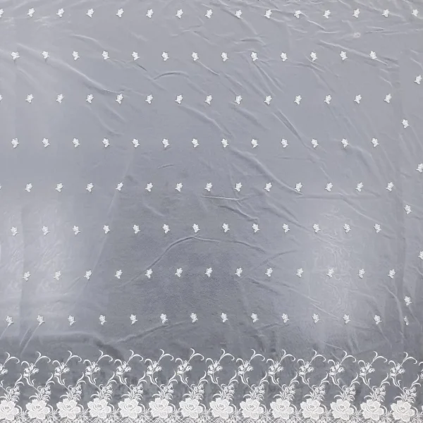 TULLE BORDER  WHITE
