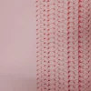 TULLE BORDER EMBROIDERY RED HEARTS