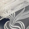 TULLE BORDER EMBROIDERY TULIP IVORY