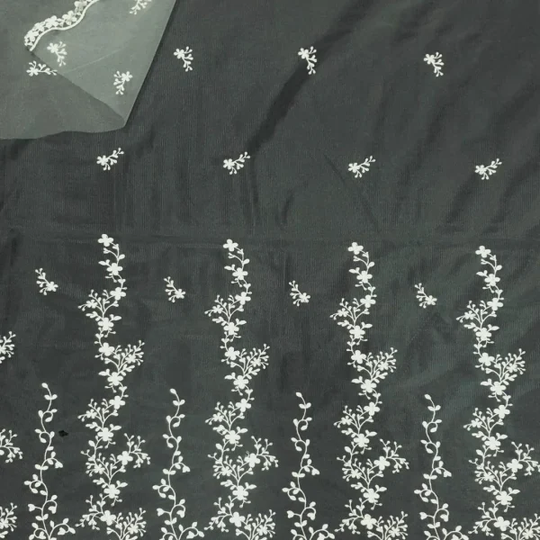 TULLE BORDER EMBROIDERY(1)-IVORY