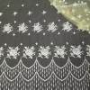 TULLE BORDER LUREX EMBROIDERY ON BUTTER CUP