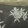 TULLE BORDER LUREX EMBROIDERY ON BUTTER CUP
