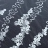 TULLE FLAME BALL EMBORIDERY SPANGL WHT
