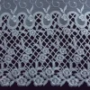 TULLE BORDER METALLIC 2T WHITE SILVER