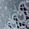 TULLE BORDER METALLIC 2T WHITE SILVER