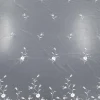 TULLE CORD BORDER METALLIC 2TONE WHITE