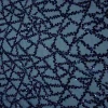 TULLE BEADS+SEQ ABSTRACT(AW-102) NAVY