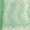 TULLE EMBORIDERY BEADS AND SEQUINS S FEATHER MINT