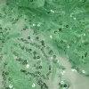 TULLE EMBORIDERY BEADS AND SEQUINS S FEATHER MINT