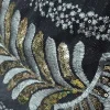 TULLE WITH SEQUINS FAN GREY