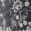 TULLE WITH TWO TONE EMBROIDERY AND BEADS IVORY