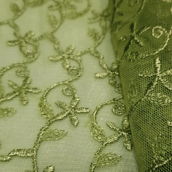 TULLE EMBORIDERED FOILED SMALL FLORAL CHART
