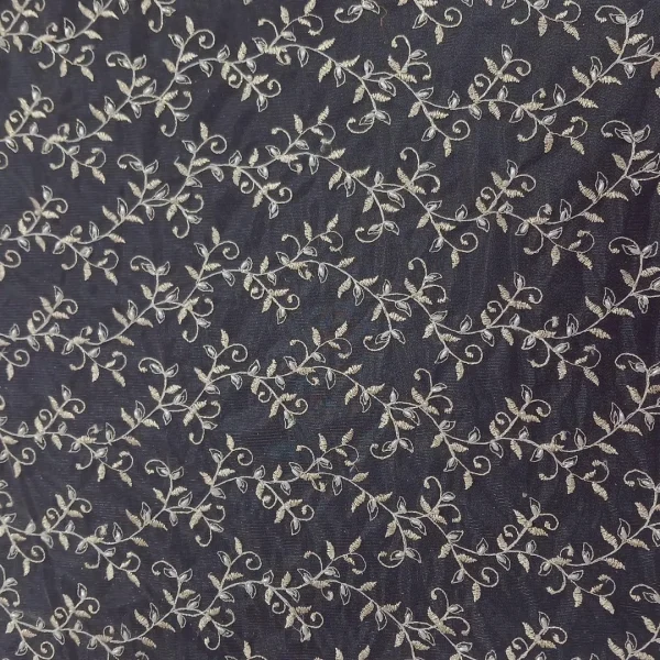 TULLE EMBORIDERY LUREX DIAMANTE IVORY