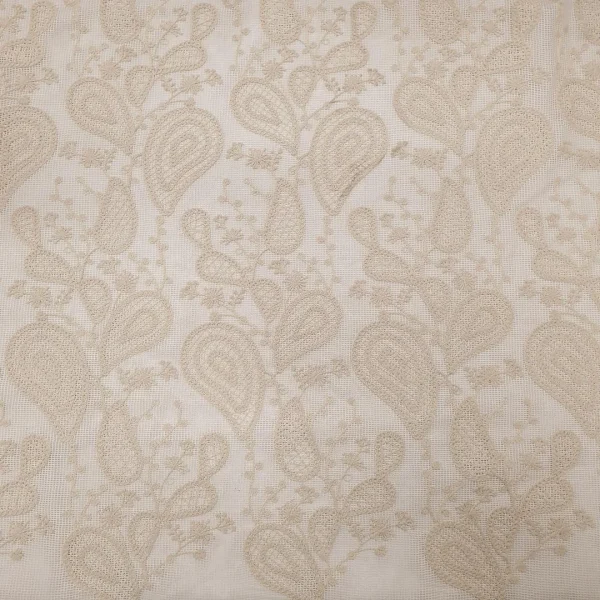 SCHIFFI EMROIDERY PAISLEY CREAM
