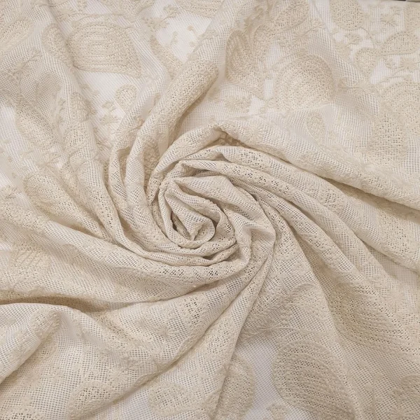 SCHIFFI EMROIDERY PAISLEY CREAM