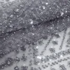 HEAVY BEADED TULLE BRIDAL LACE SOFIA2 GREY