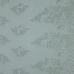 TULLE HEAVY BRIDAL EMBROIDERY SILVER JB1020