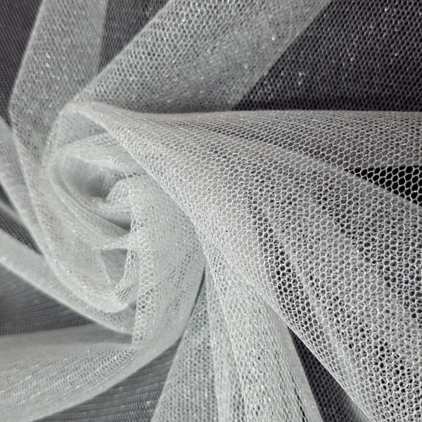 METALLIC TULLE SILVER