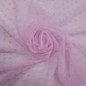 TULLE METALIC DOT   PINK