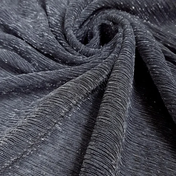 PLISSE LUREX TULLE GRAY