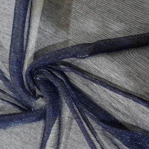 PLISSE LUREX TULLE NAVY(G988)