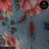 PLEATED PRINTED TULLE ROSE POWDER