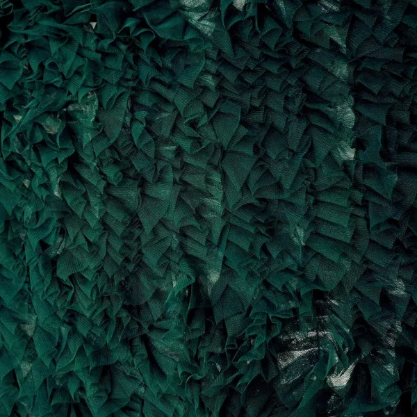 TULLE RUFFLED BOTTLE GREEN