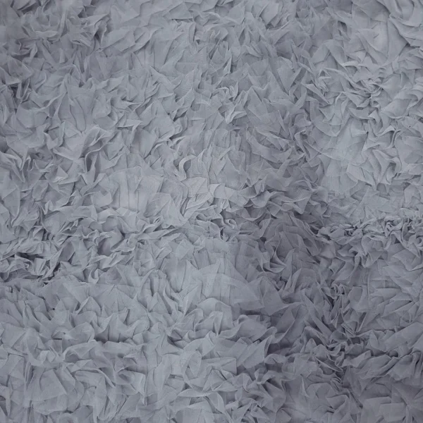 TULLE RUFFLED SILVER