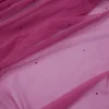 TULLE SOFT WITH STUD  EMBELLISHMENTS CERISE