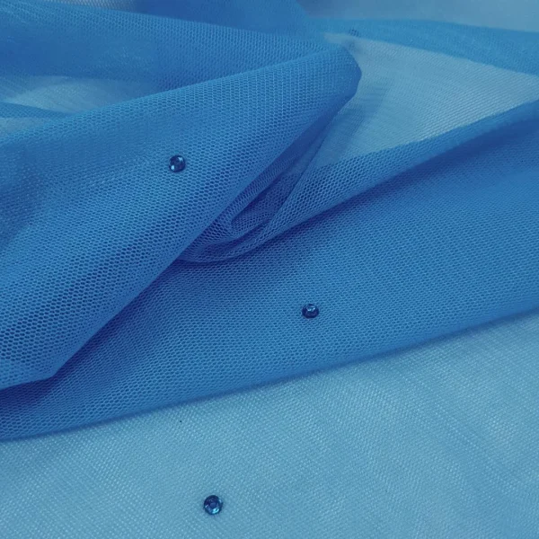 SOFT TULLE TURQUOISE DIAMANTE