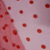 SOFT TULLE DOTTED-   RED