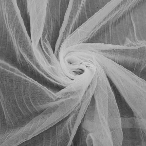 TULLE SOFT PLEATED WHITE