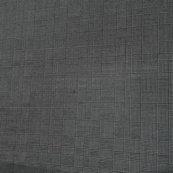 POLY LINEN LOOK (Y644) TWEED BLACK
