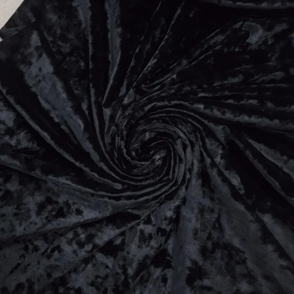 VELOUR ICE CRUSHED BLACK