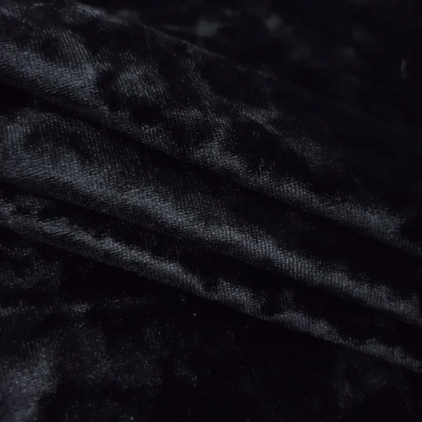 VELOUR ICE CRUSHED BLACK