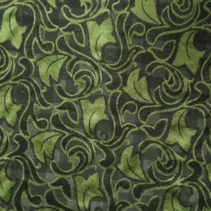 VELOUR BURNOUT TULIP OLIVE