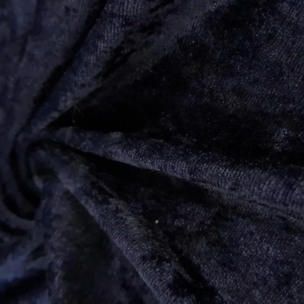 VELOUR CRSHD NAVY