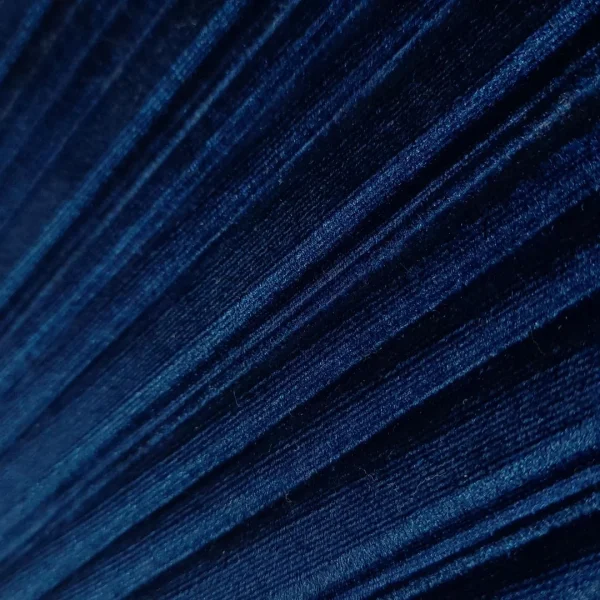 VELOUR PLEATED NAVY
