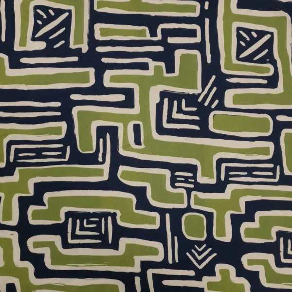 VOILEP-GEO.OL-1-1.webp PRINTED LINEN VOILE AFRICAN GEOMETRIC OLIVE GREEN