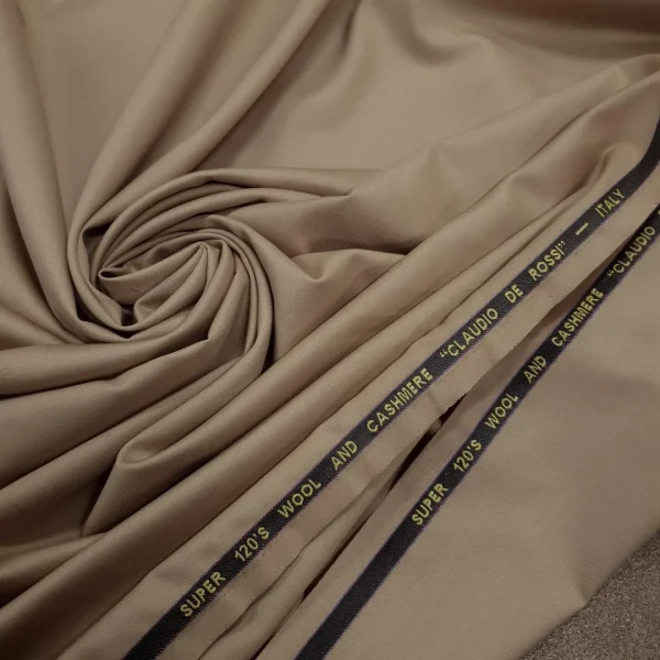 WOOL SUITING CLAUDIO DE ROSSI  (120S) BEIGE1