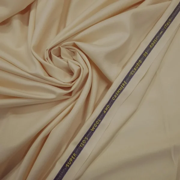 WOOL SUITING CLAUDIO DE ROSSI  (120S) CREAM